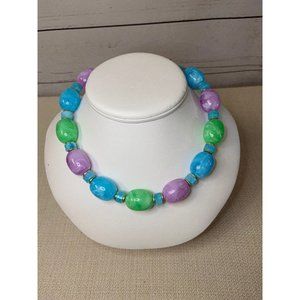 Vintage Pastel Multi-Color  Necklace ~ 50's - 60's